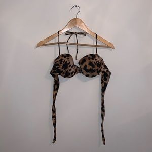 Victorias Secret Cheetah Print Bikini Top size 36B